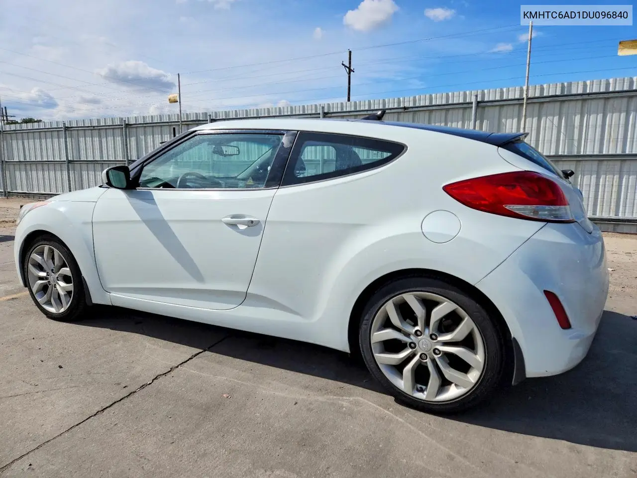 2013 HYUNDAI VELOSTER VIN KMHTC6AD1DU096840 — фото 2