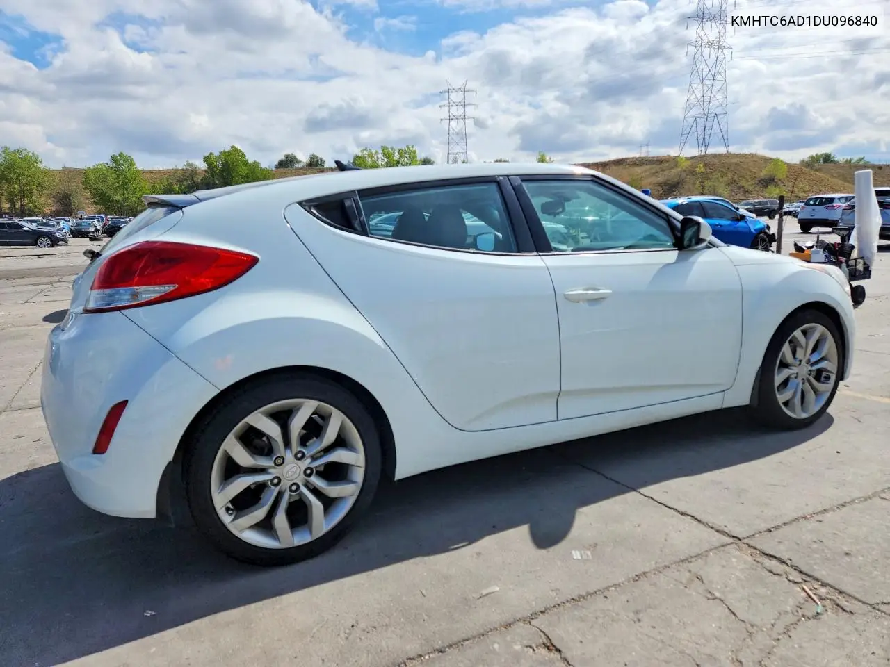2013 HYUNDAI VELOSTER VIN KMHTC6AD1DU096840 — фото 3