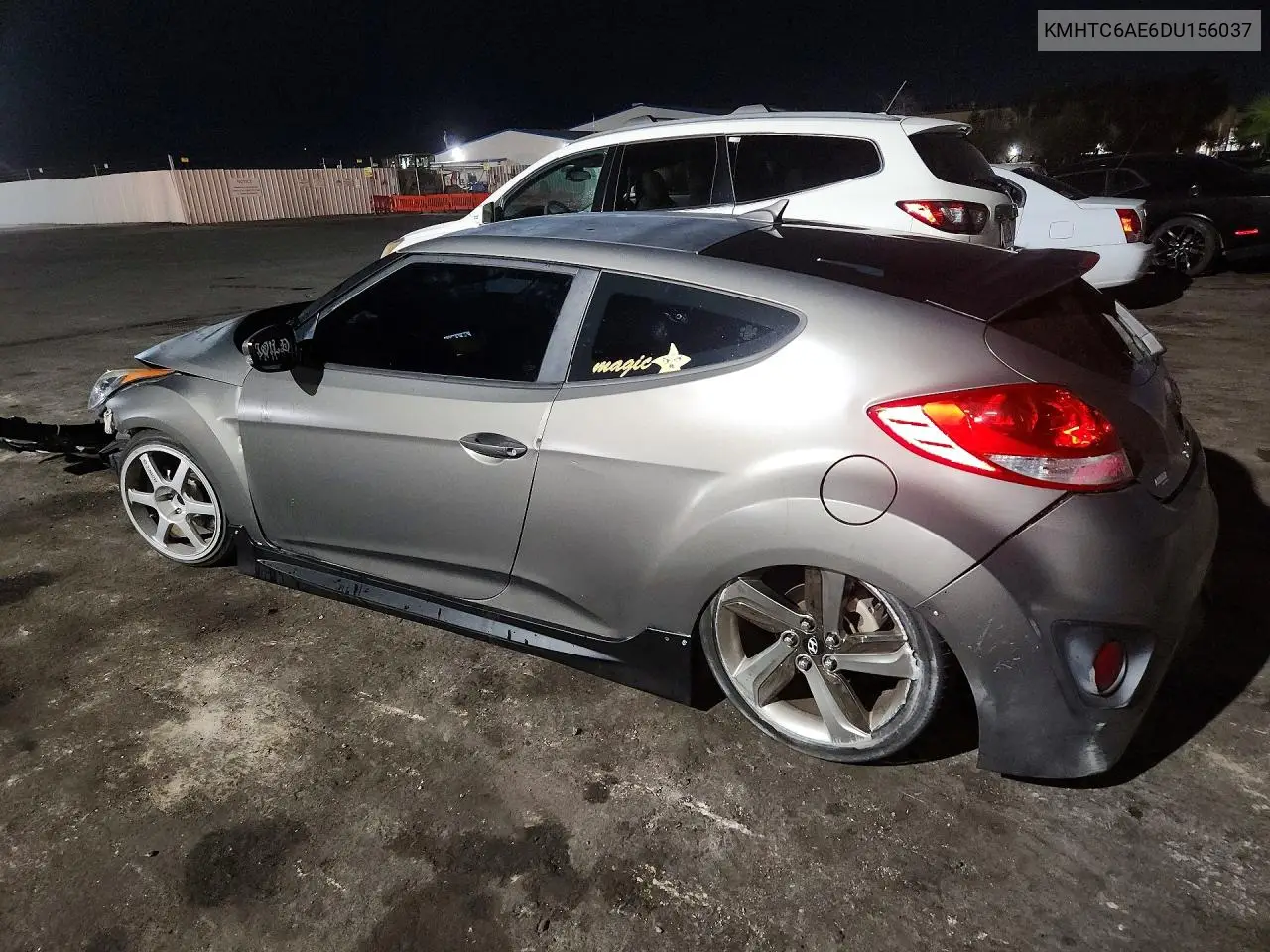 2013 HYUNDAI VELOSTER VIN KMHTC6AE6DU156037 — фото 2