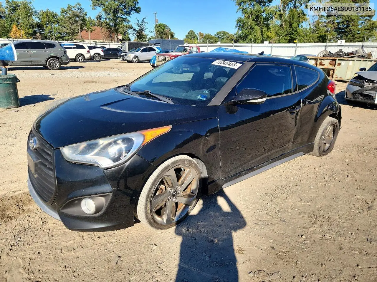 HYUNDAI VELOSTER 2013, VIN KMHTC6AE3DU181185