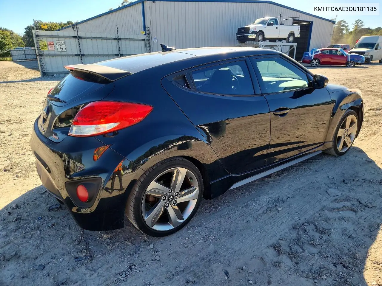 2013 HYUNDAI VELOSTER VIN KMHTC6AE3DU181185 — фото 3