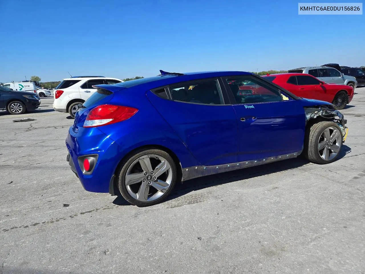 2013 HYUNDAI VELOSTER VIN KMHTC6AE0DU156826 — фото 3