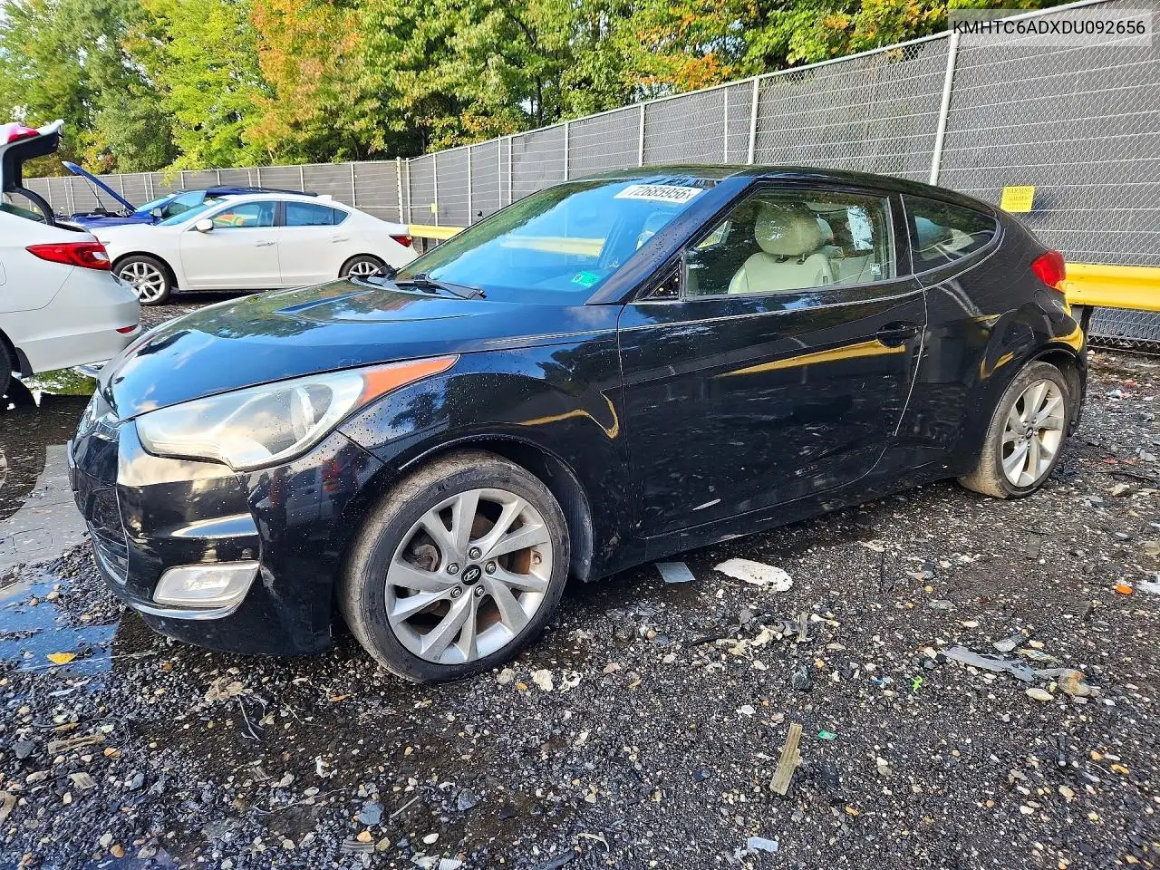 HYUNDAI VELOSTER 2013, VIN KMHTC6ADXDU092656