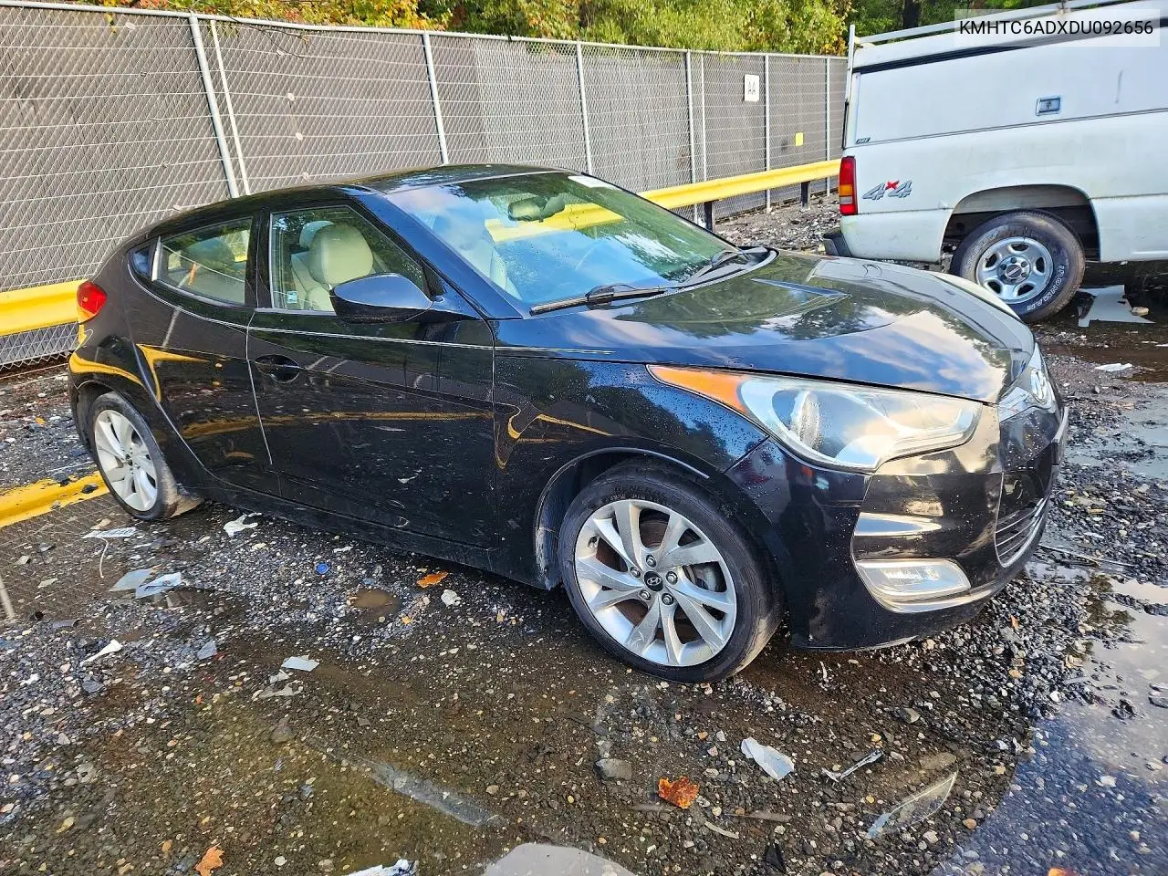 2013 HYUNDAI VELOSTER VIN KMHTC6ADXDU092656 — фото 4