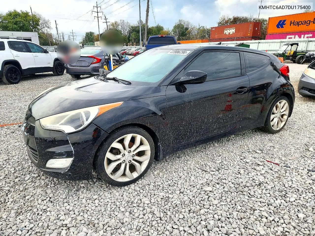 HYUNDAI VELOSTER 2013, VIN KMHTC6AD7DU175400