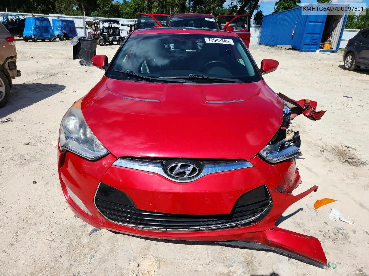 2013 HYUNDAI VELOSTER VIN KMHTC6AD7DU097801 — фото 5