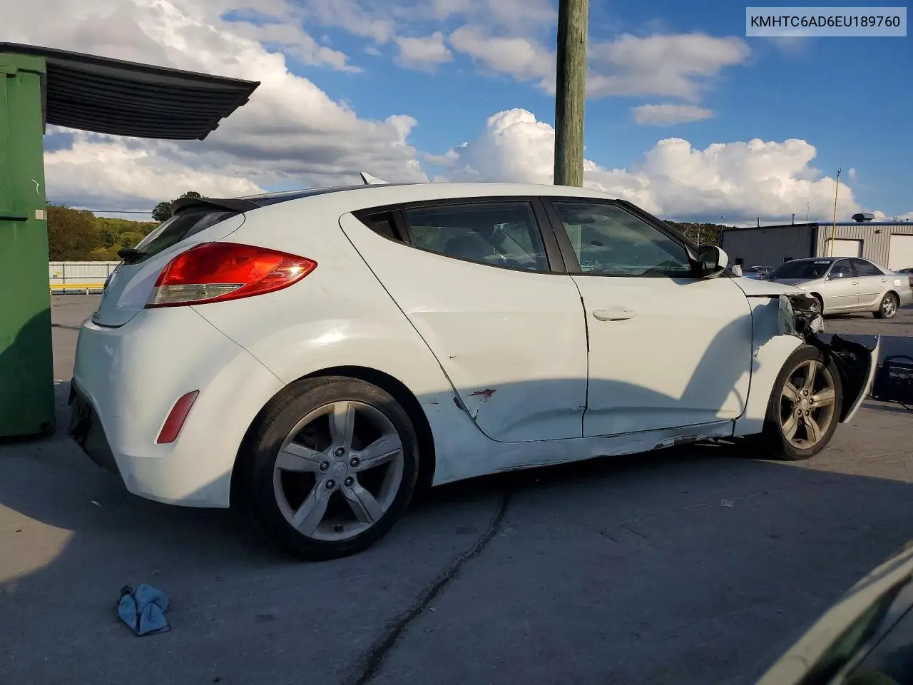 2014 HYUNDAI VELOSTER VIN KMHTC6AD6EU189760 — фото 3