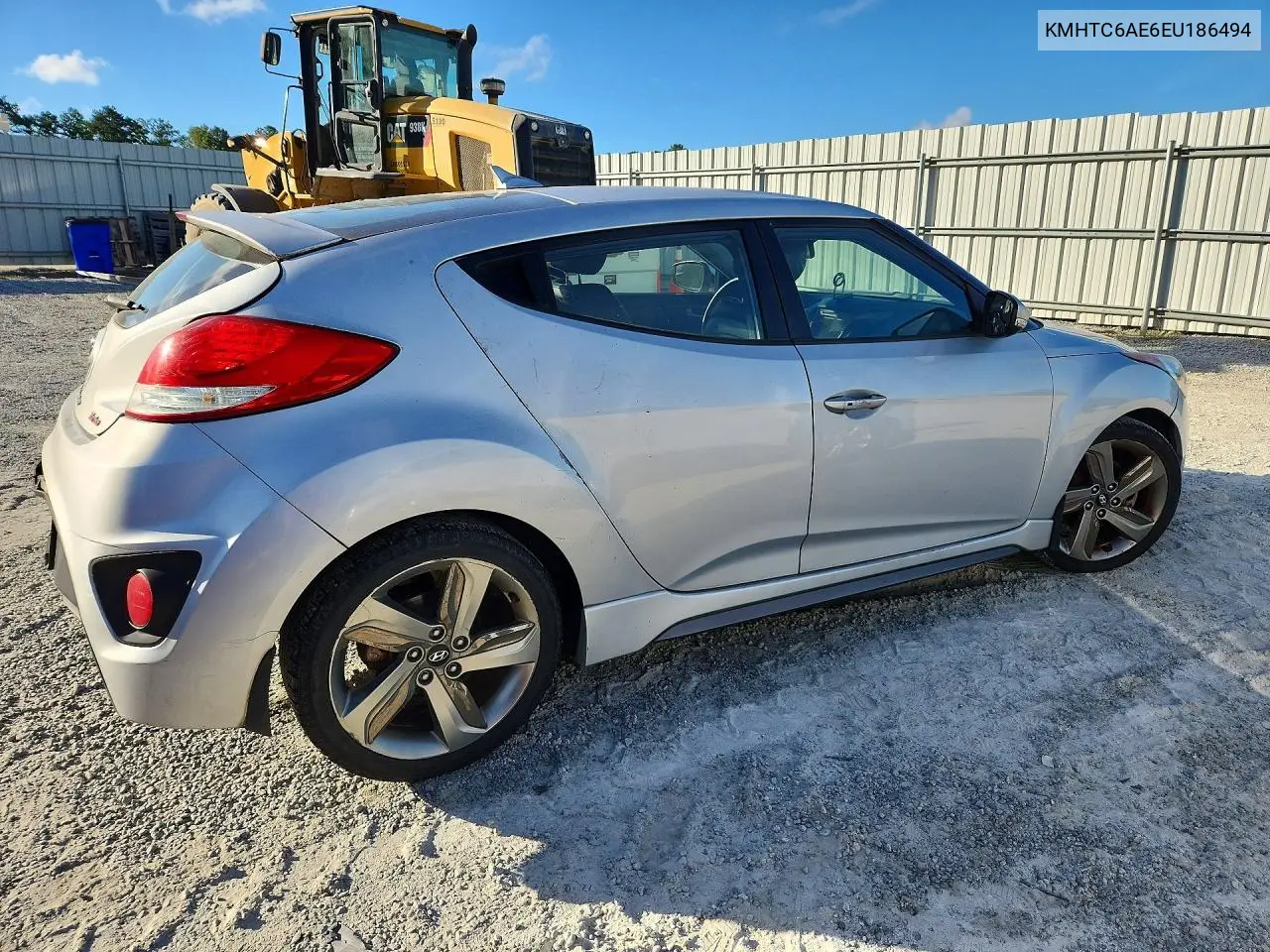 2014 HYUNDAI VELOSTER VIN KMHTC6AE6EU186494 — фото 3