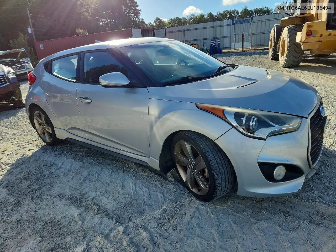 2014 HYUNDAI VELOSTER VIN KMHTC6AE6EU186494 — фото 4