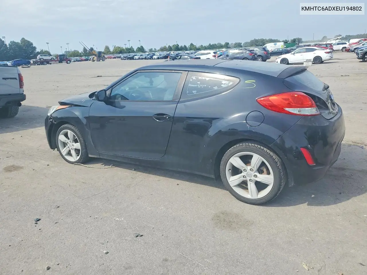 2014 HYUNDAI VELOSTER VIN KMHTC6ADXEU194802 — фото 2