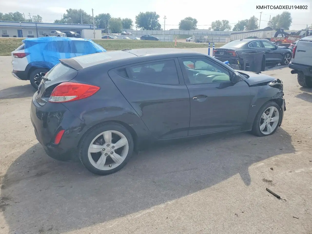 2014 HYUNDAI VELOSTER VIN KMHTC6ADXEU194802 — фото 3
