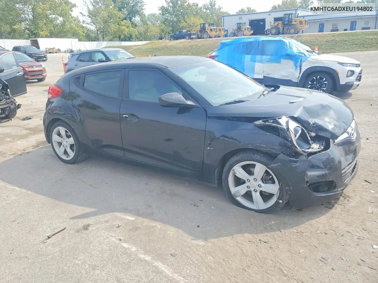 2014 HYUNDAI VELOSTER VIN KMHTC6ADXEU194802 — фото 4