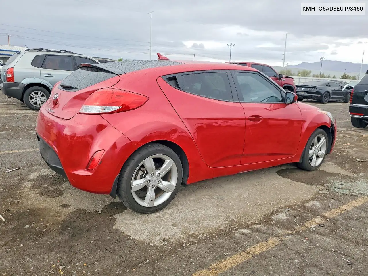 2014 HYUNDAI VELOSTER VIN KMHTC6AD3EU193460 — фото 3