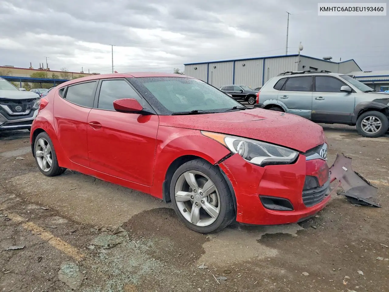 2014 HYUNDAI VELOSTER VIN KMHTC6AD3EU193460 — фото 4