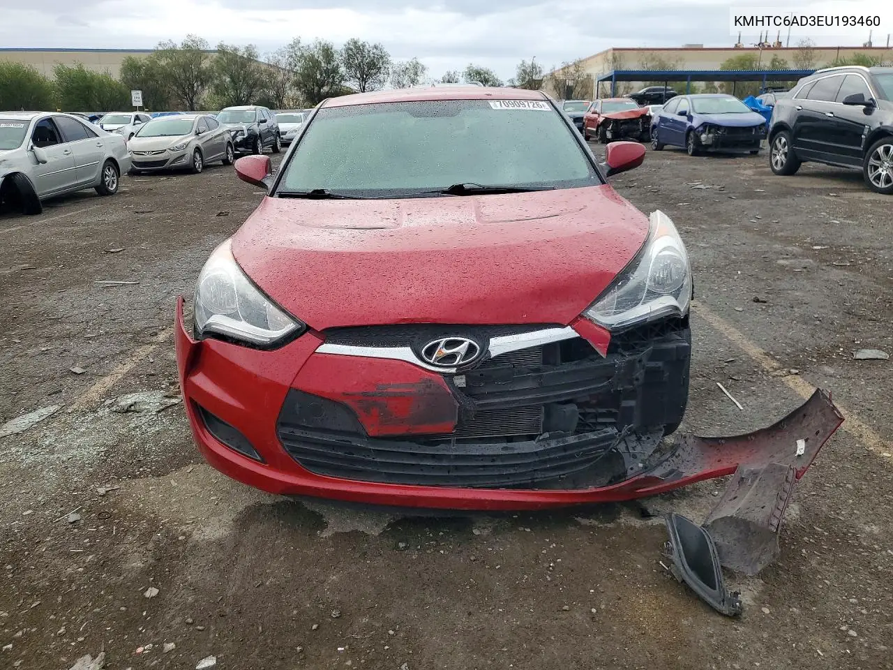 2014 HYUNDAI VELOSTER VIN KMHTC6AD3EU193460 — фото 5