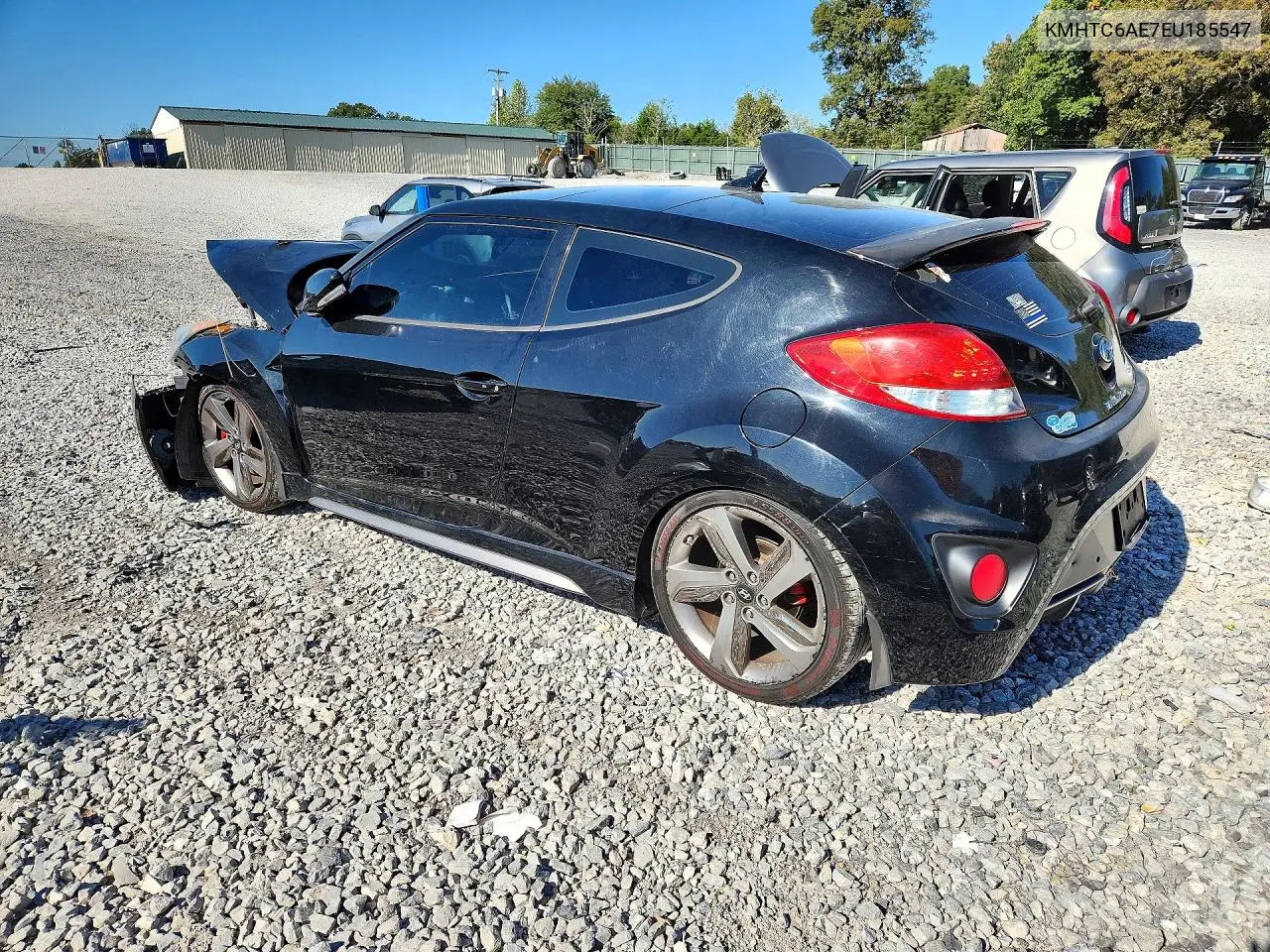 2014 HYUNDAI VELOSTER VIN KMHTC6AE7EU185547 — фото 2
