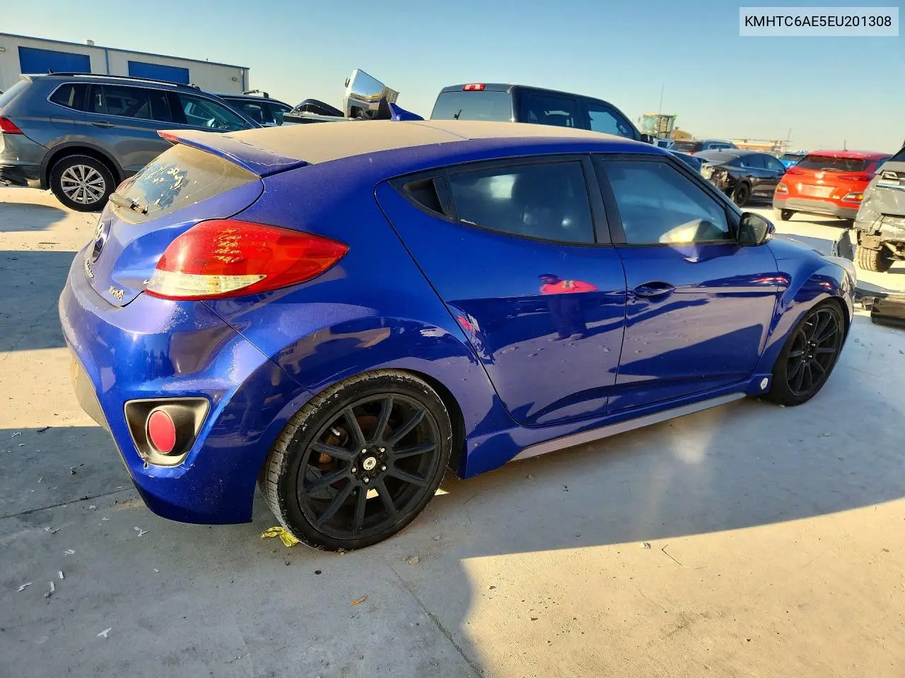 2014 HYUNDAI VELOSTER VIN KMHTC6AE5EU201308 — фото 3