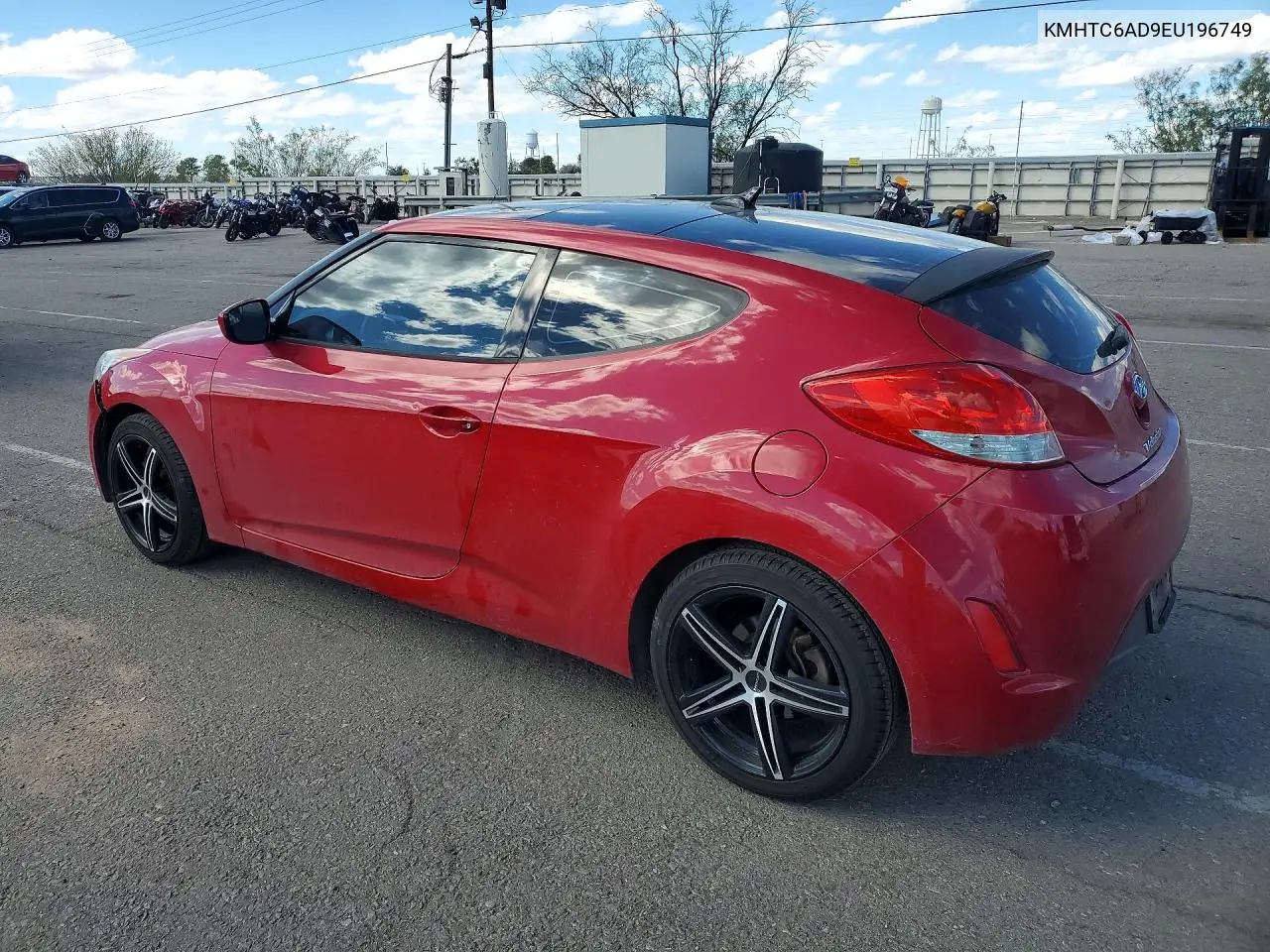 2014 HYUNDAI VELOSTER VIN KMHTC6AD9EU196749 — фото 2