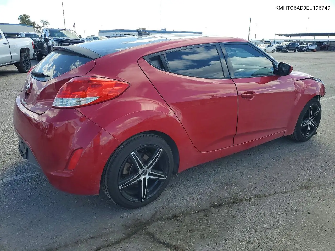 2014 HYUNDAI VELOSTER VIN KMHTC6AD9EU196749 — фото 3
