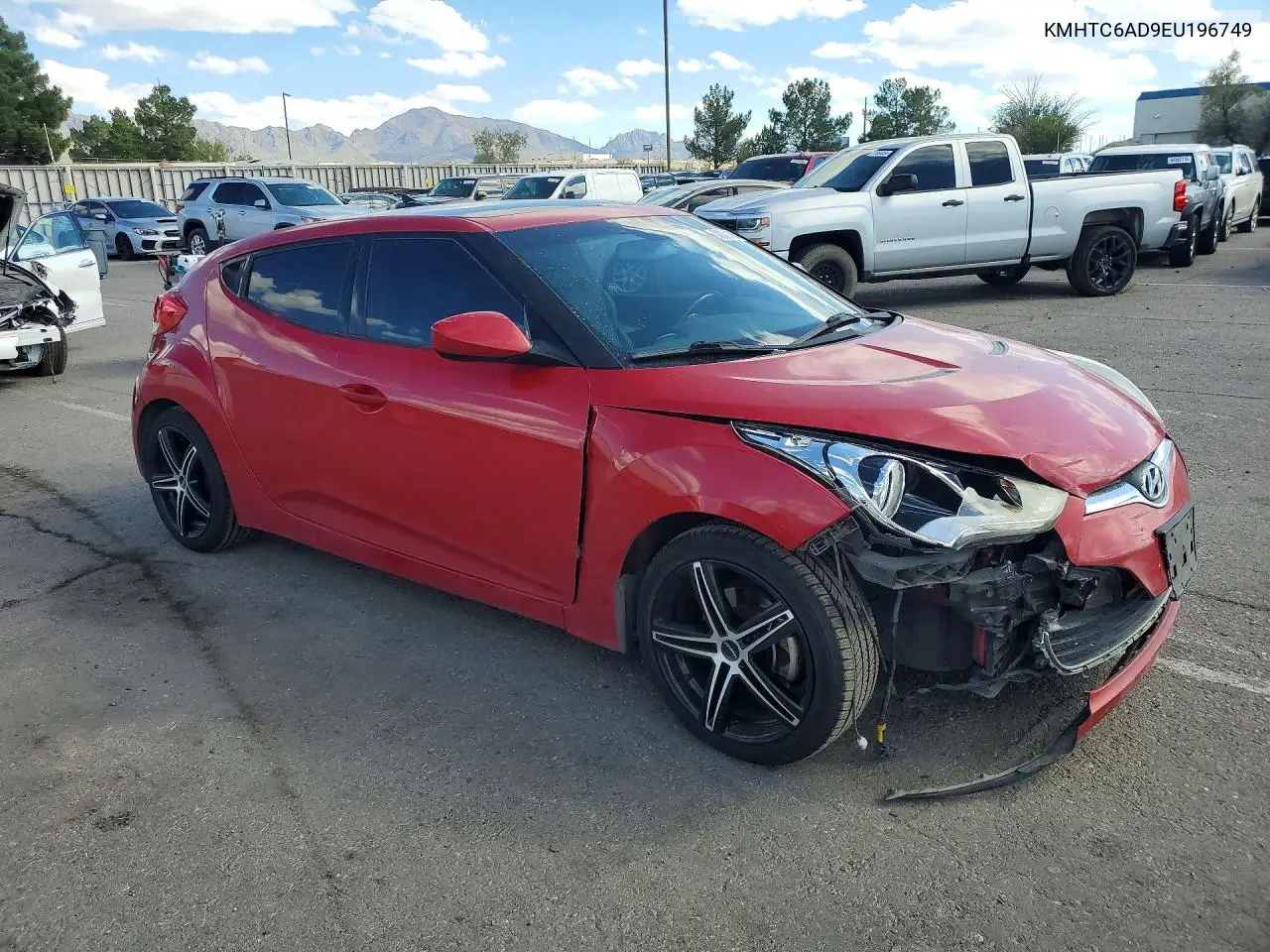 2014 HYUNDAI VELOSTER VIN KMHTC6AD9EU196749 — фото 4