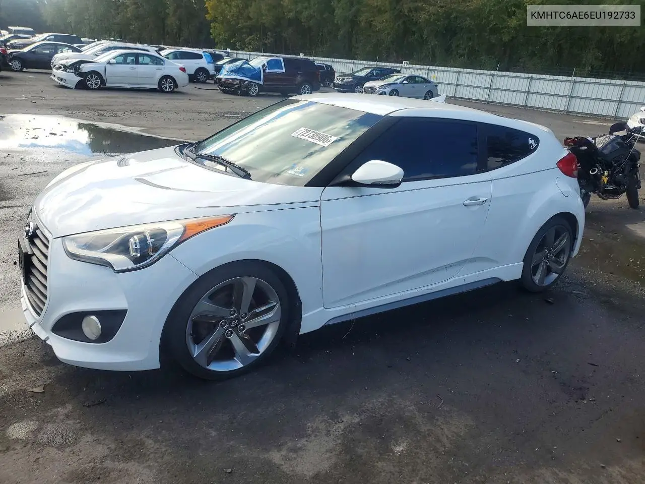 HYUNDAI VELOSTER 2014, VIN KMHTC6AE6EU192733