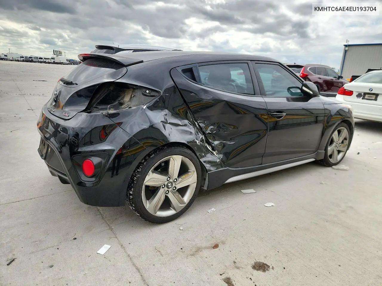 2014 HYUNDAI VELOSTER VIN KMHTC6AE4EU193704 — фото 3