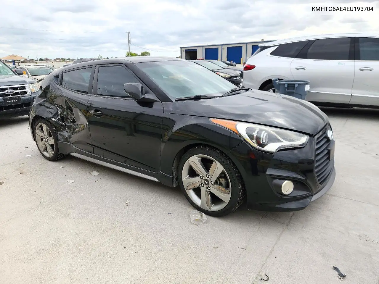2014 HYUNDAI VELOSTER VIN KMHTC6AE4EU193704 — фото 4