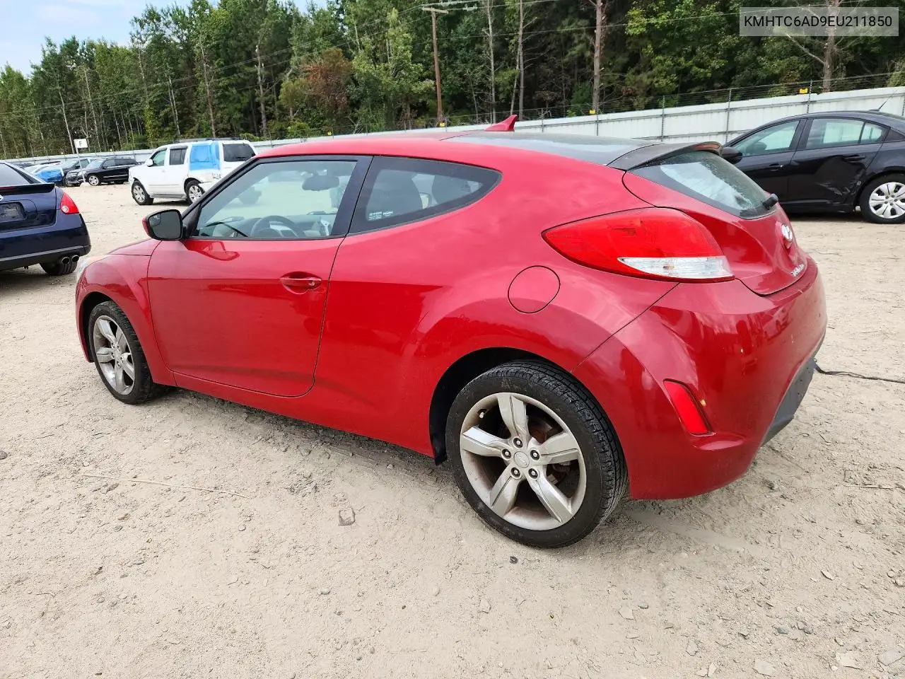 2014 HYUNDAI VELOSTER VIN KMHTC6AD9EU211850 — фото 2