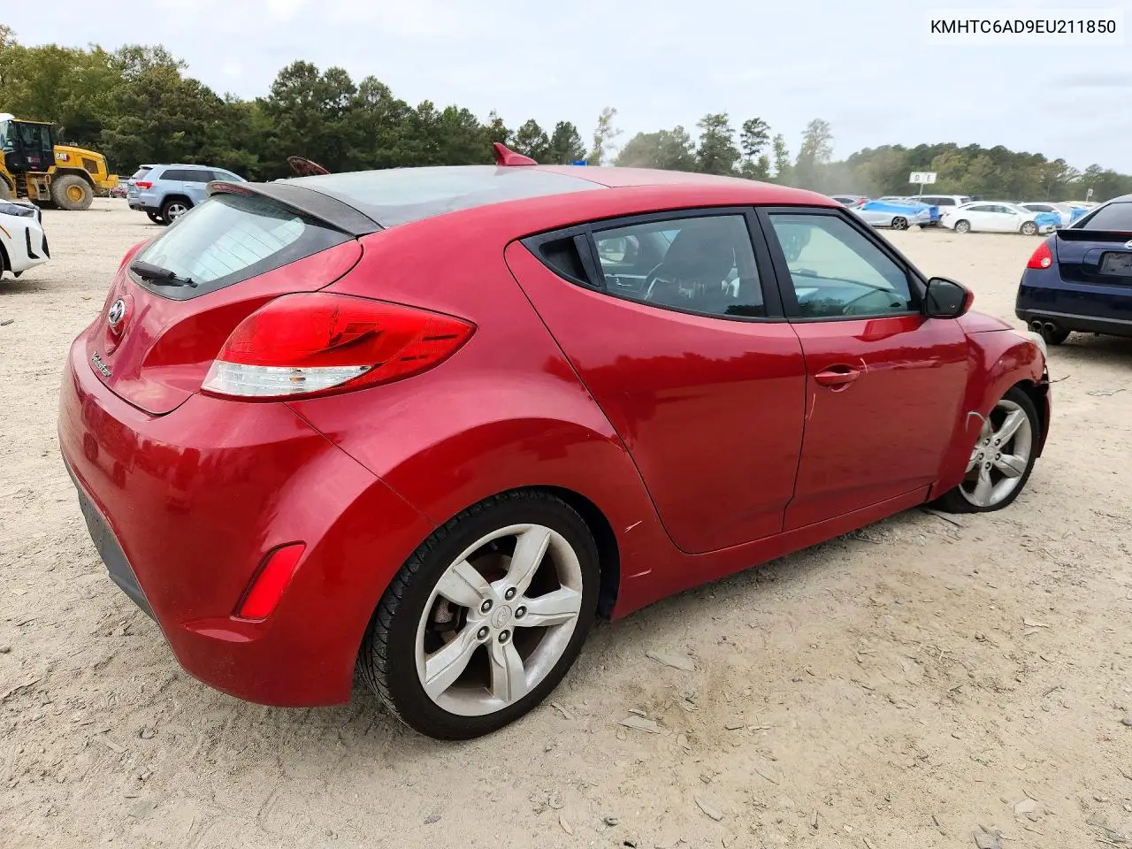 2014 HYUNDAI VELOSTER VIN KMHTC6AD9EU211850 — фото 3