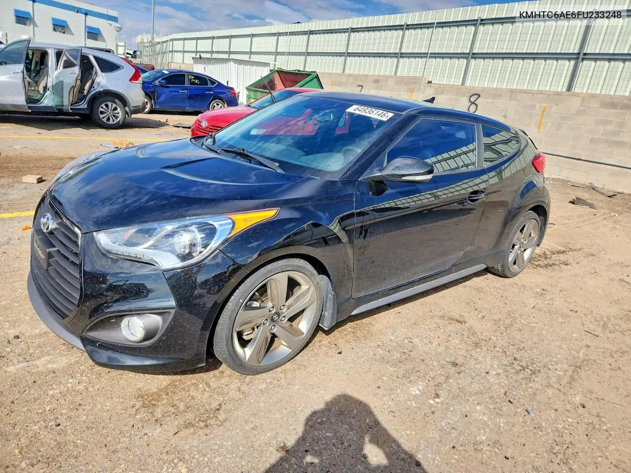 HYUNDAI VELOSTER 2015, VIN KMHTC6AE6FU233248