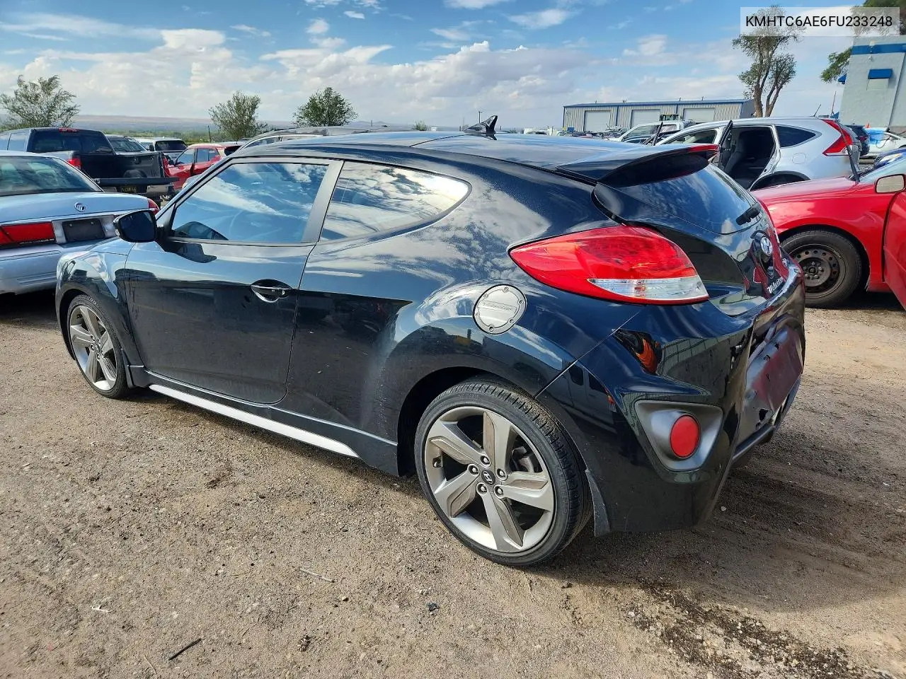 2015 HYUNDAI VELOSTER VIN KMHTC6AE6FU233248 — фото 2