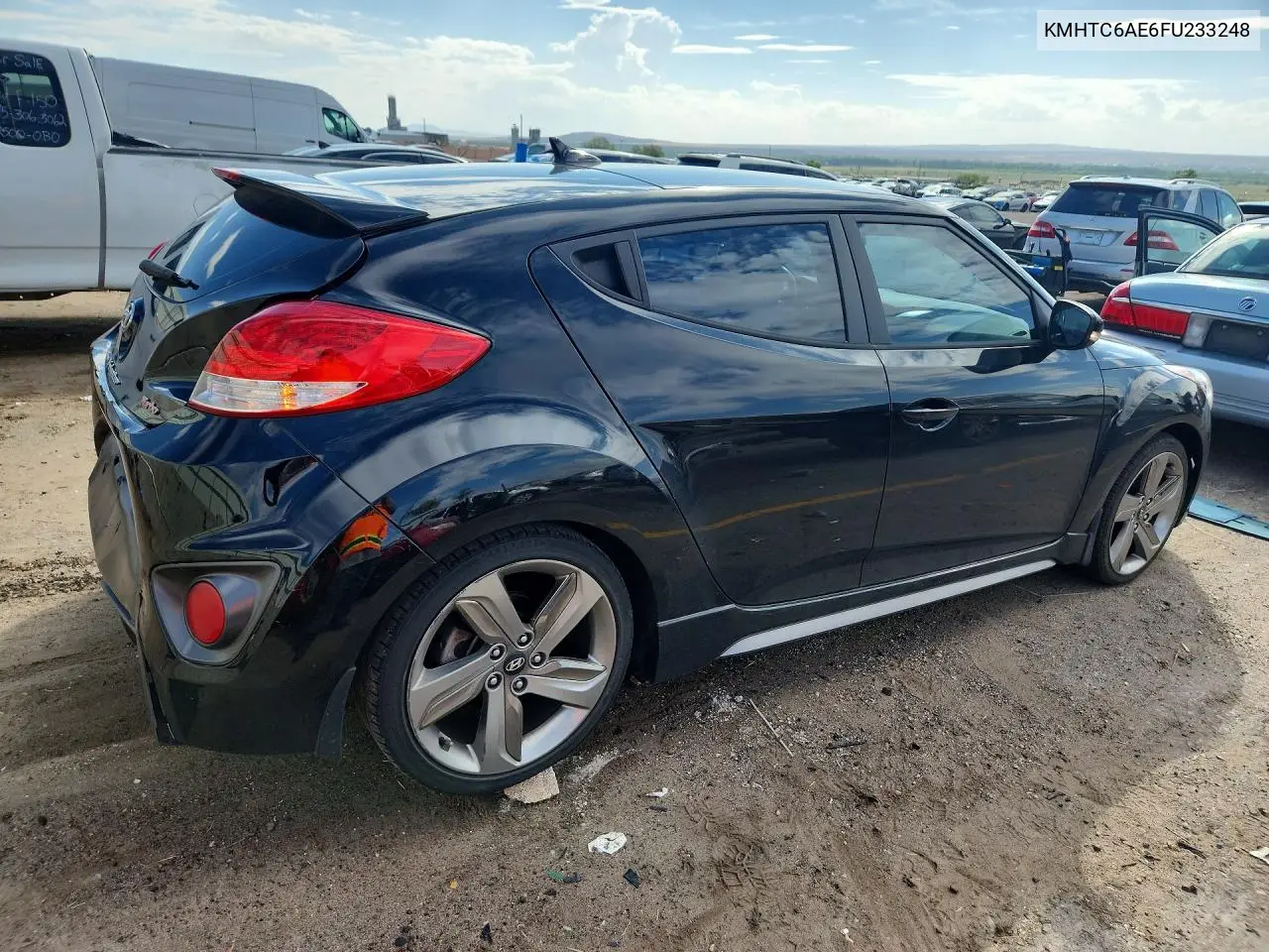 2015 HYUNDAI VELOSTER VIN KMHTC6AE6FU233248 — фото 3