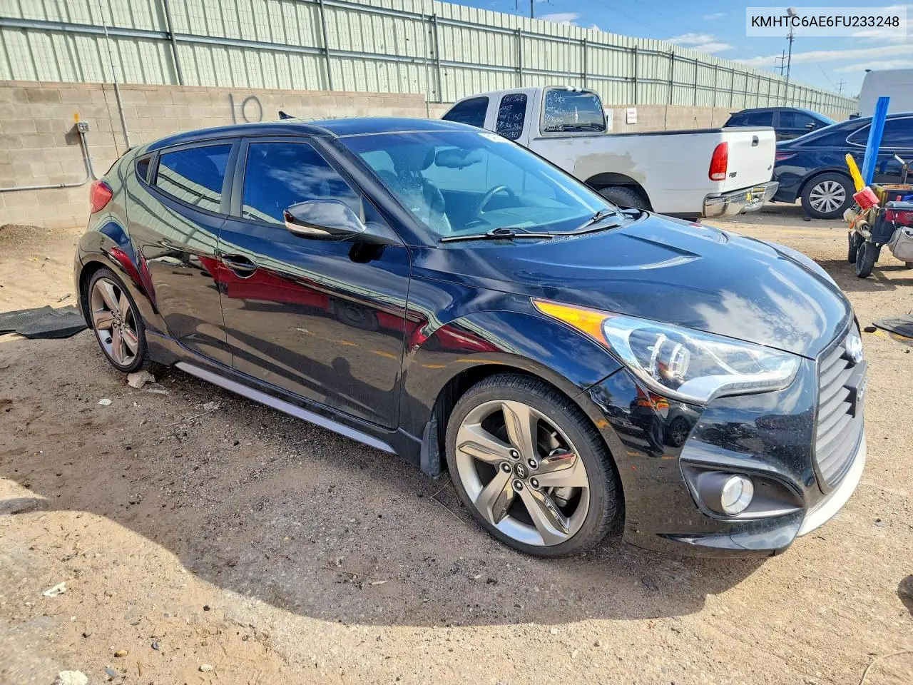 2015 HYUNDAI VELOSTER VIN KMHTC6AE6FU233248 — фото 4