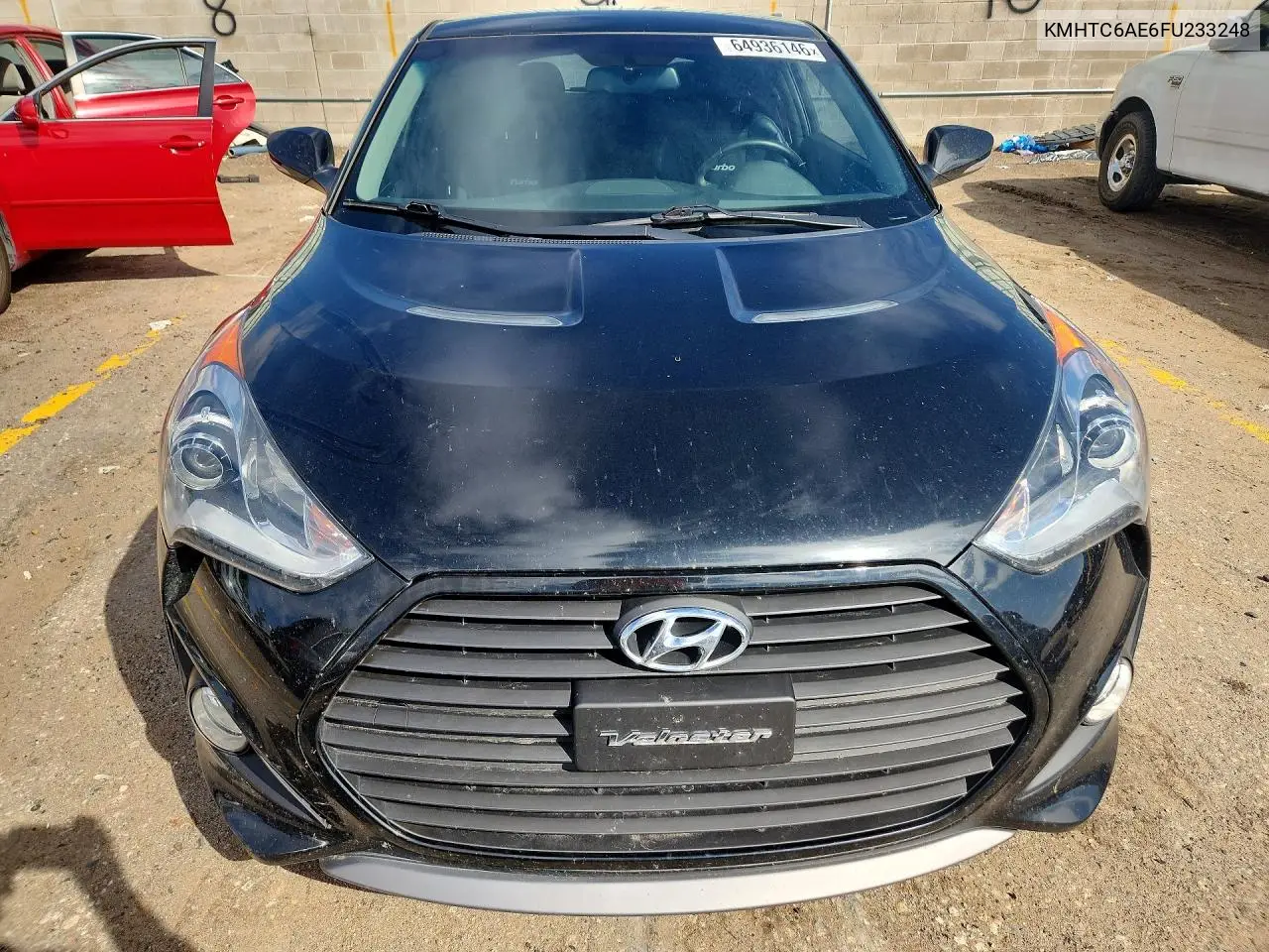 2015 HYUNDAI VELOSTER VIN KMHTC6AE6FU233248 — фото 5