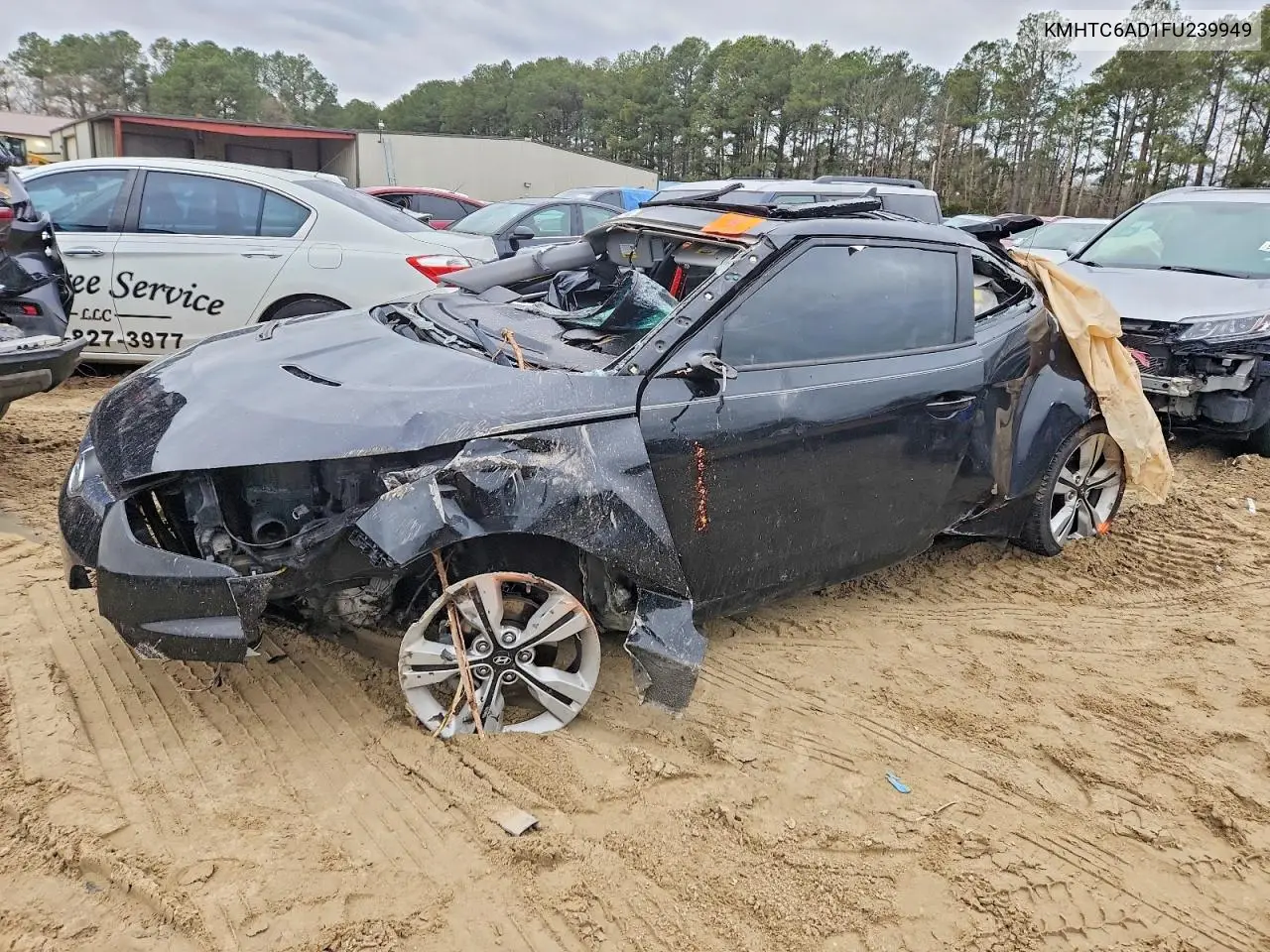 HYUNDAI VELOSTER 2015, VIN KMHTC6AD1FU239949