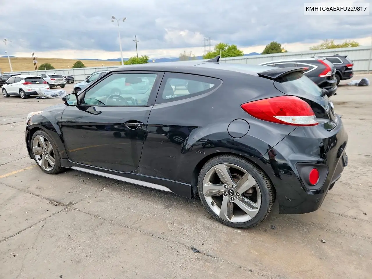 2015 HYUNDAI VELOSTER VIN KMHTC6AEXFU229817 — фото 2
