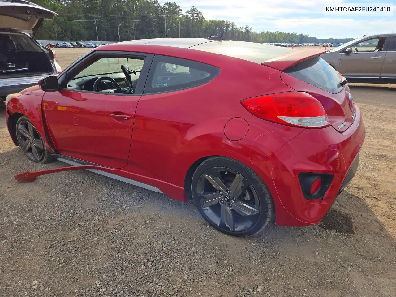2015 HYUNDAI VELOSTER VIN KMHTC6AE2FU240410 — фото 2