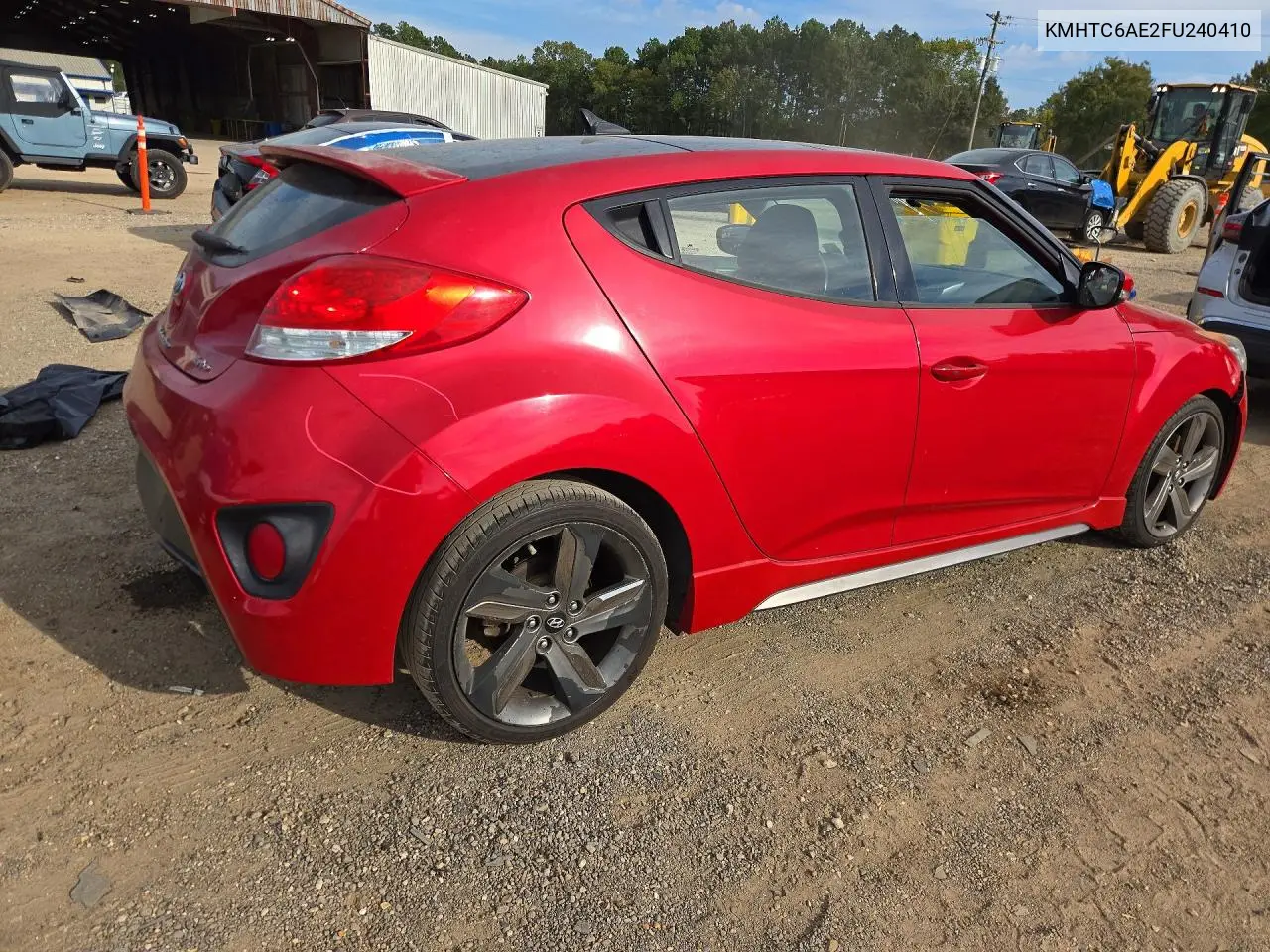 2015 HYUNDAI VELOSTER VIN KMHTC6AE2FU240410 — фото 3