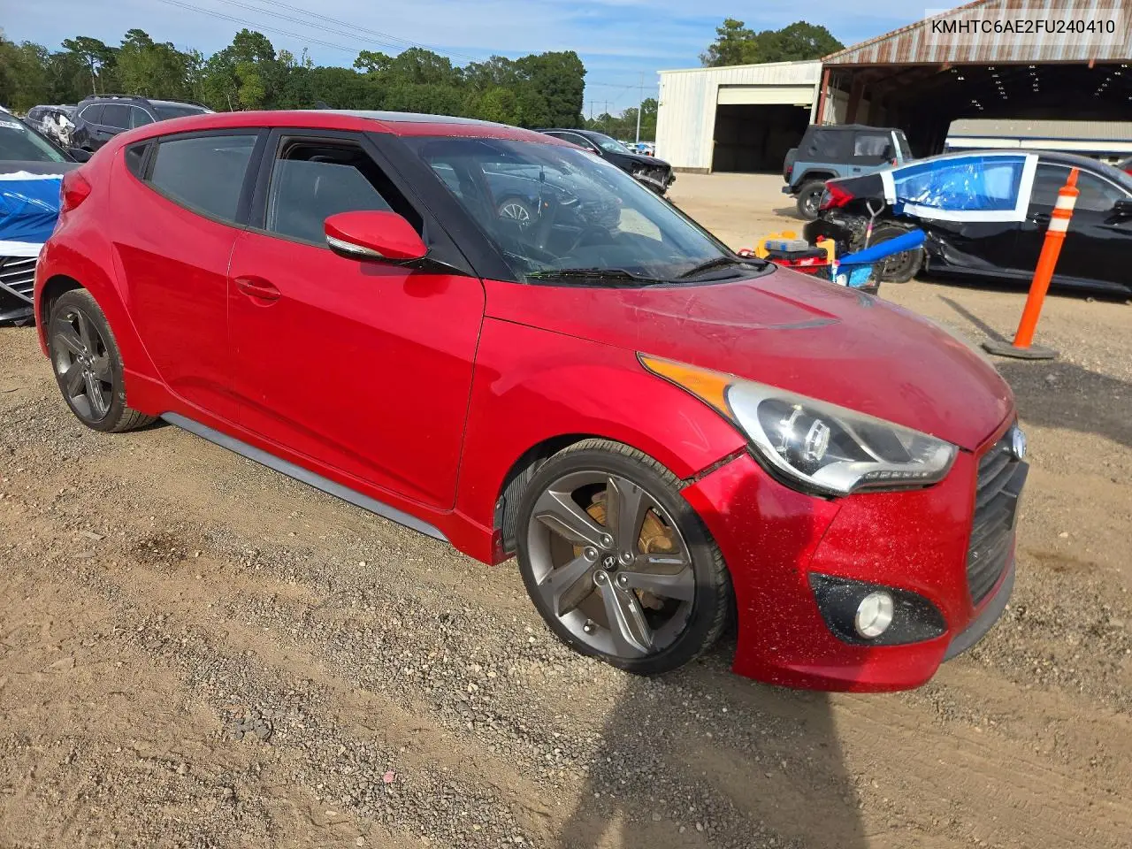 2015 HYUNDAI VELOSTER VIN KMHTC6AE2FU240410 — фото 4