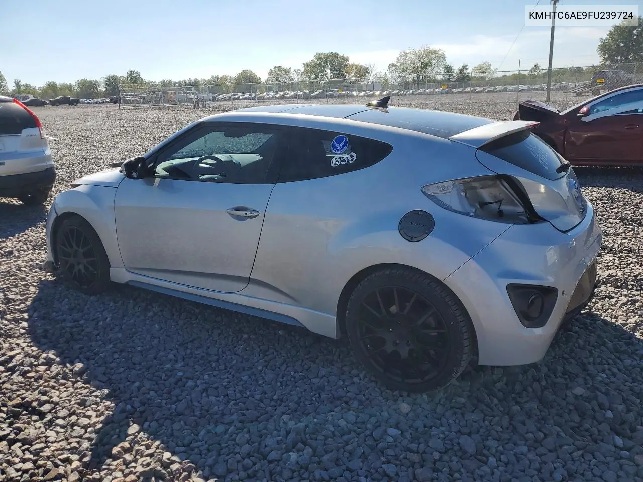 2015 HYUNDAI VELOSTER VIN KMHTC6AE9FU239724 — фото 2