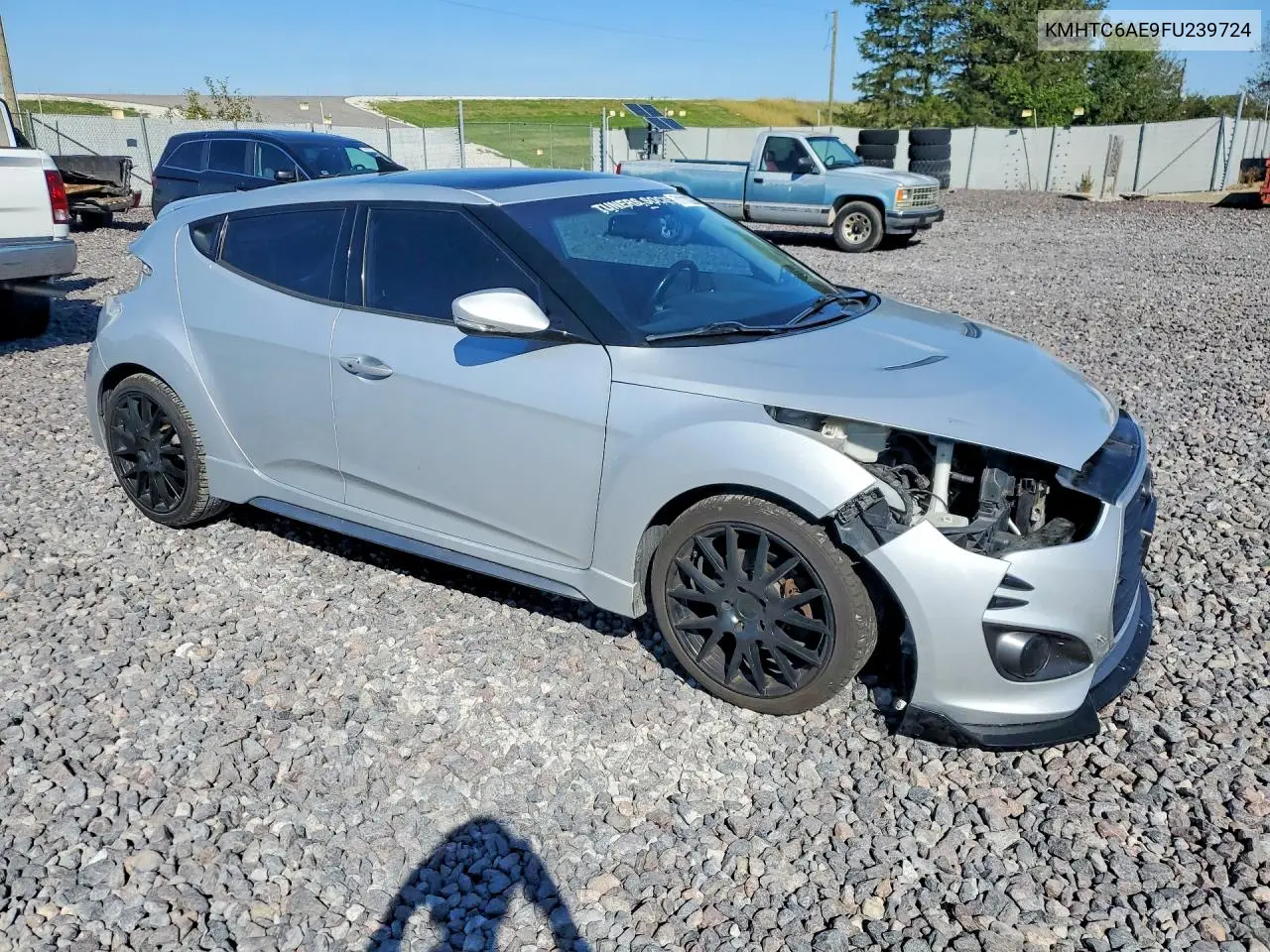 2015 HYUNDAI VELOSTER VIN KMHTC6AE9FU239724 — фото 4