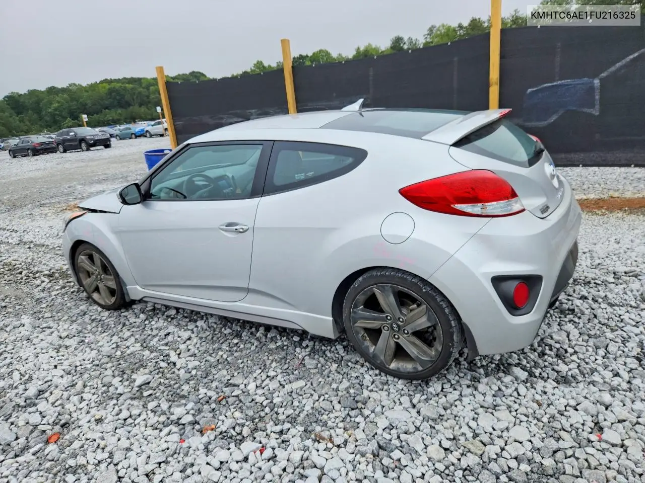 2015 HYUNDAI VELOSTER VIN KMHTC6AE1FU216325 — фото 2