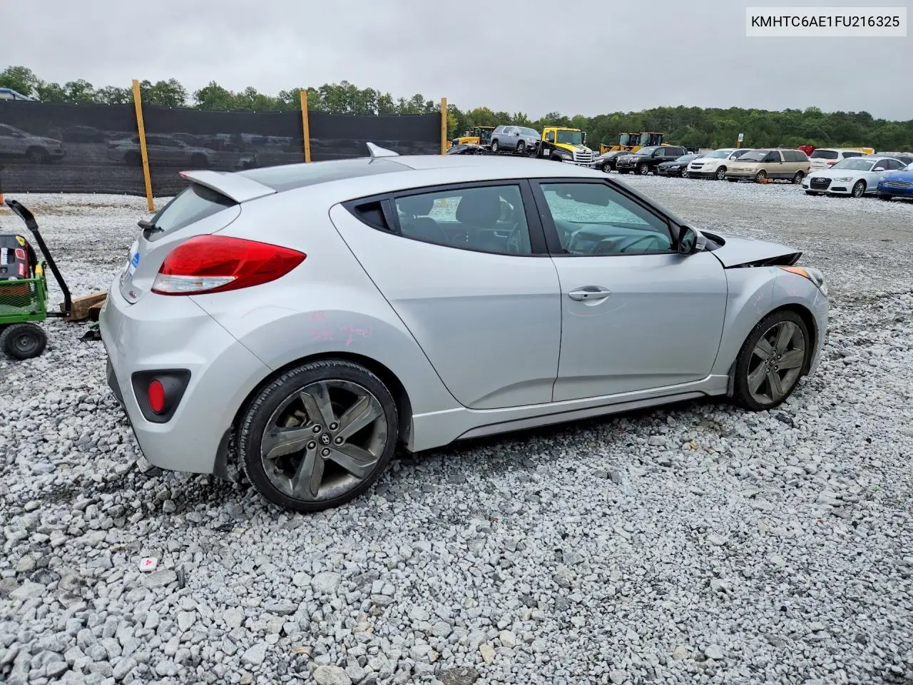 2015 HYUNDAI VELOSTER VIN KMHTC6AE1FU216325 — фото 3