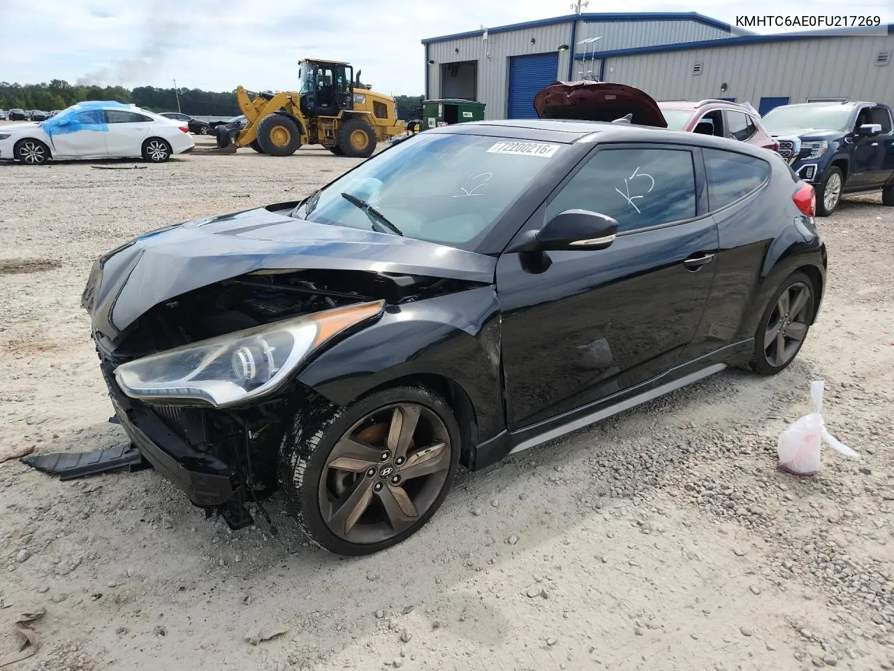 2015 HYUNDAI VELOSTER VIN KMHTC6AE0FU217269 — фото 2