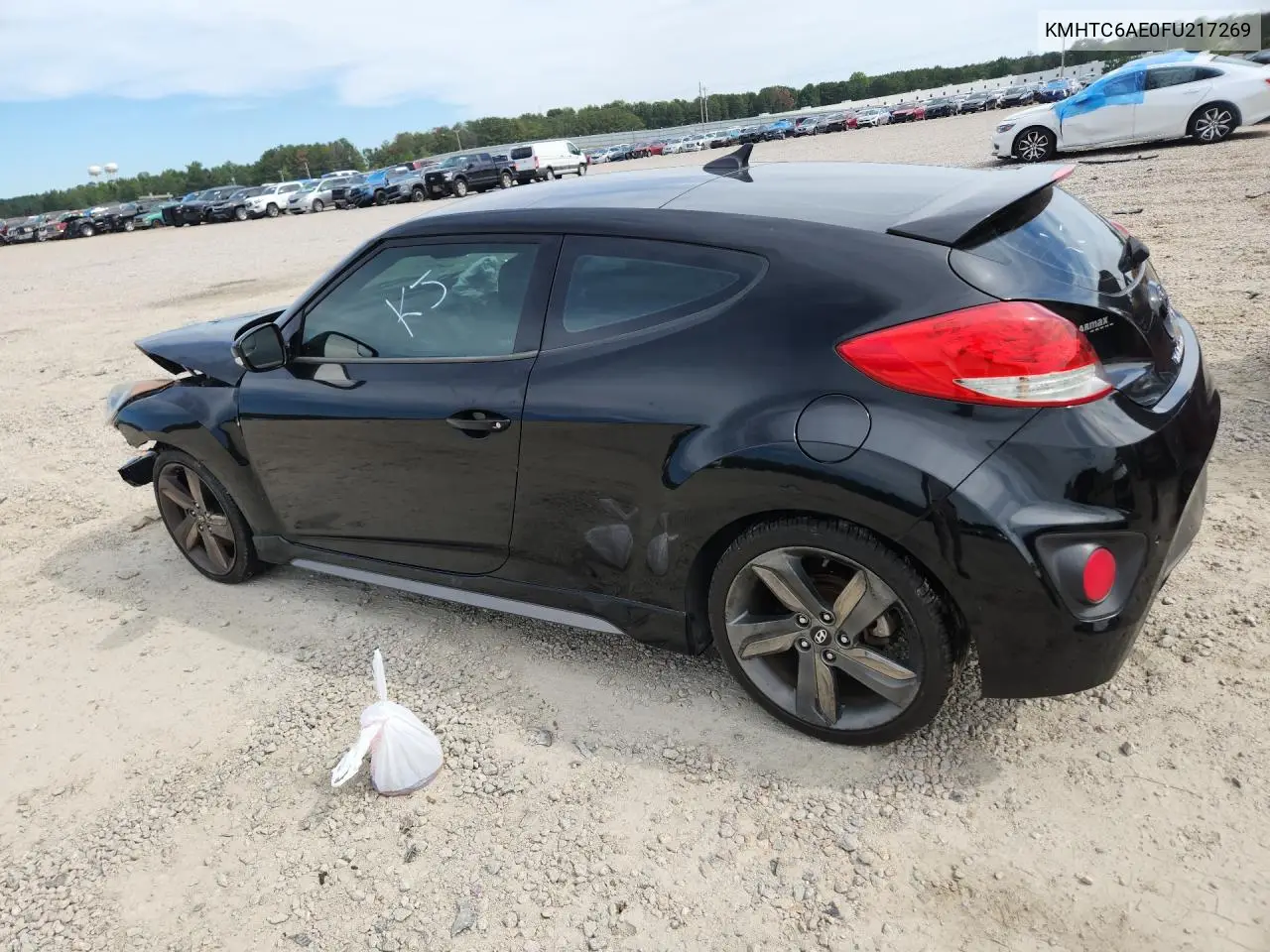 2015 HYUNDAI VELOSTER VIN KMHTC6AE0FU217269 — фото 3