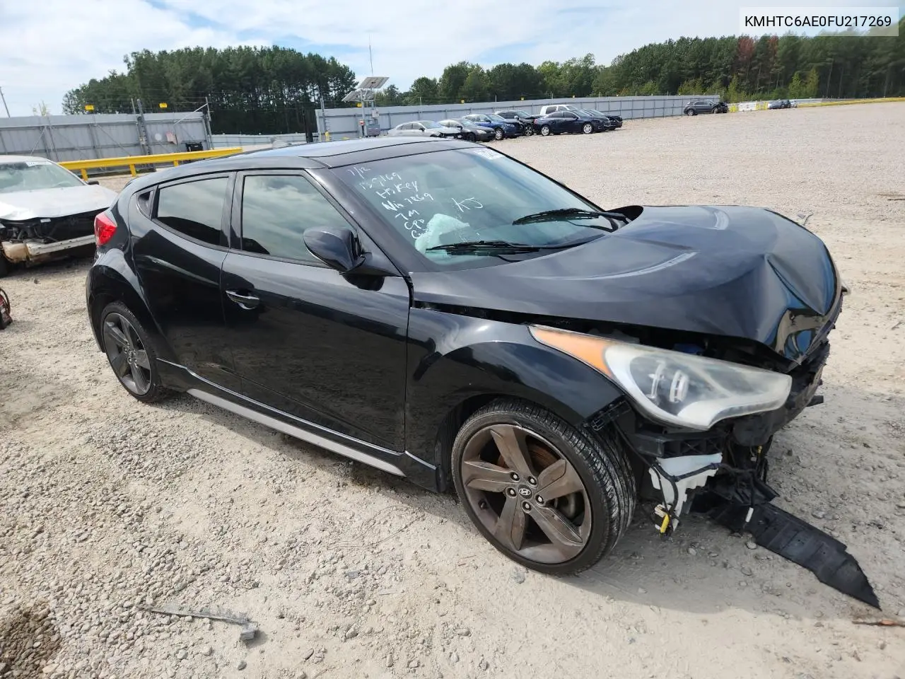 2015 HYUNDAI VELOSTER VIN KMHTC6AE0FU217269 — фото 4