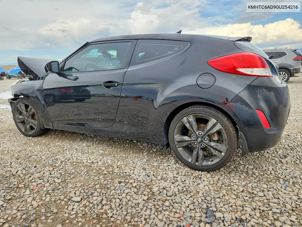 2016 HYUNDAI VELOSTER VIN KMHTC6AD9GU254216 — фото 2