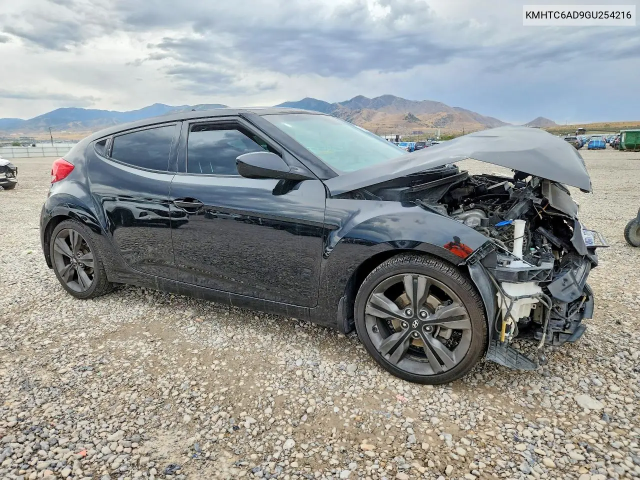 2016 HYUNDAI VELOSTER VIN KMHTC6AD9GU254216 — фото 4