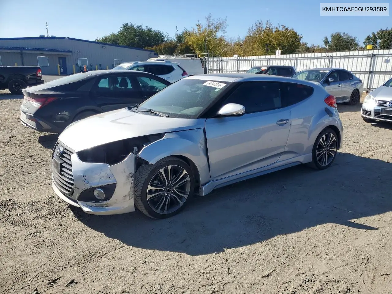 HYUNDAI VELOSTER 2016, VIN KMHTC6AE0GU293589