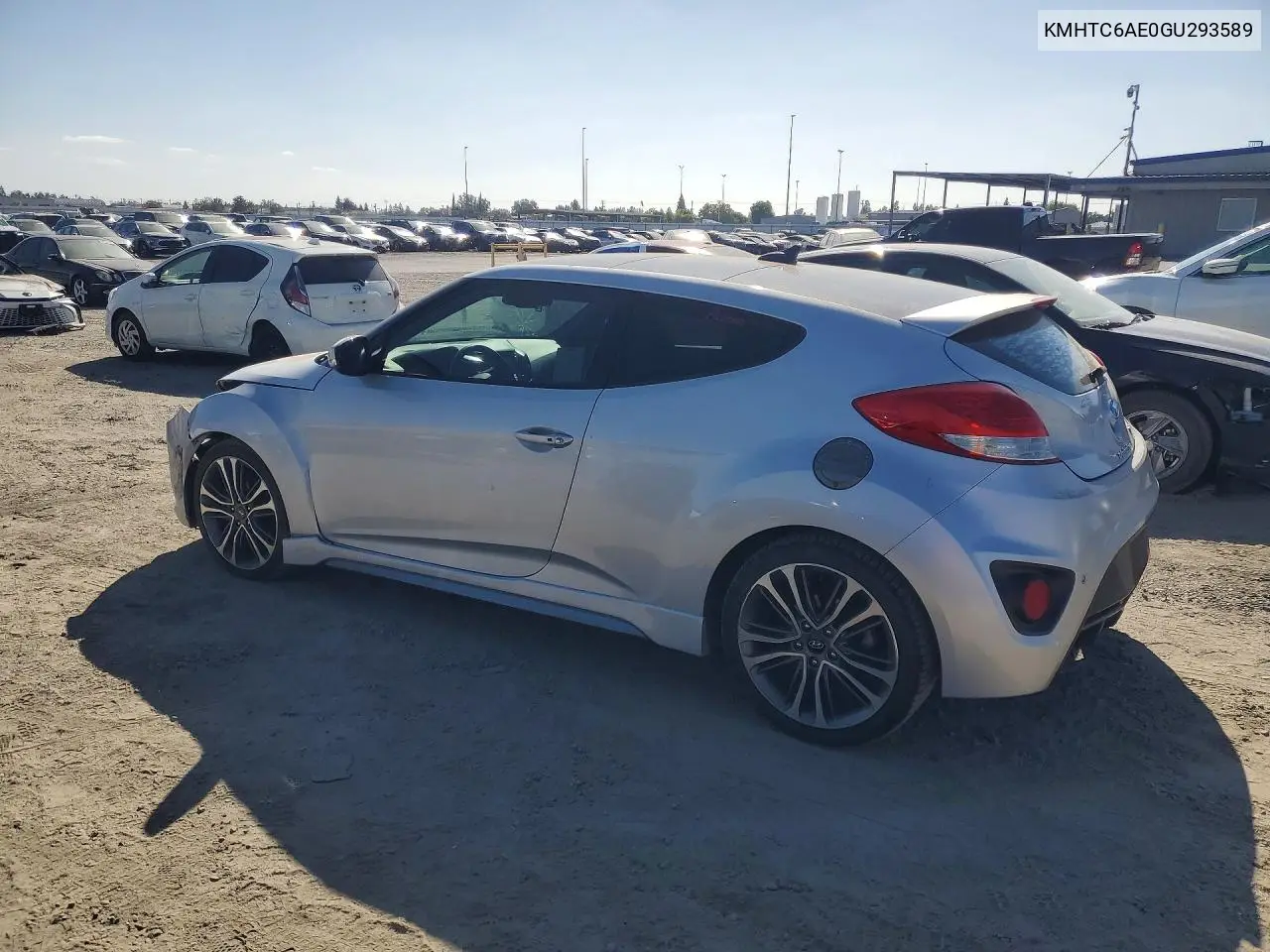 2016 HYUNDAI VELOSTER VIN KMHTC6AE0GU293589 — фото 2